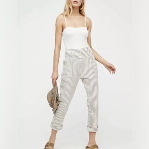 NWT Free People Rumors Textured Harem Pant Size 2 Pink